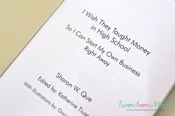 I Book Review: Wish They Taught Money in High School - So I Can Start My Own Business Right Away