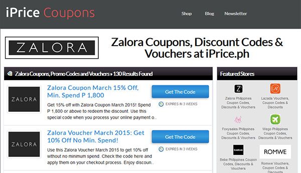Amazing Deals at iPrice Coupons