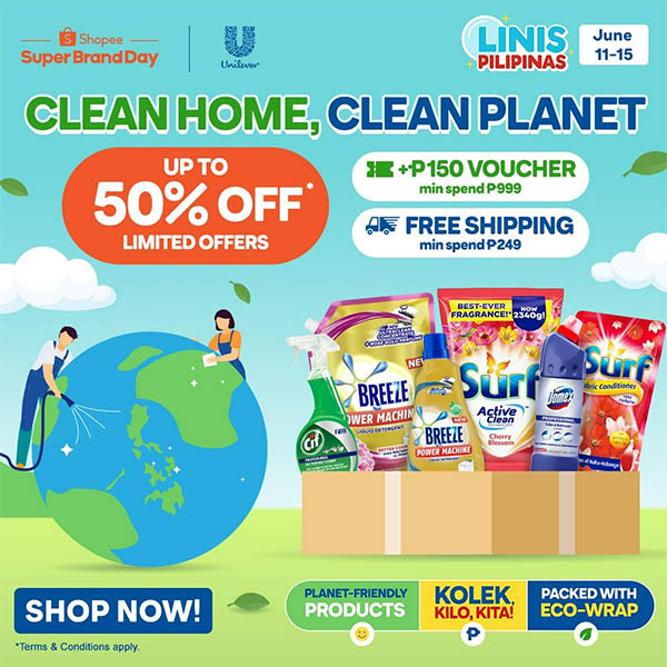 Take Part In The Linis Pilipinas Campaign Of Unilever And Shopee