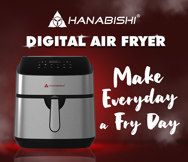 The New Hanabishi Digital Air Fryer Is A Classy Addition To Your